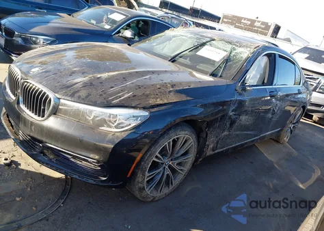 2017 BMW 740I из США, поврежденный, VIN WBA7E2C57HG740096